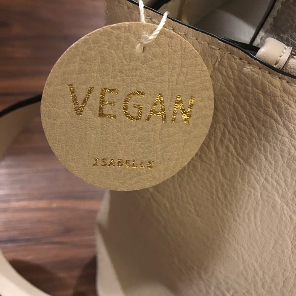 NWT Isabelle Vegan Cream Black Pencil Edge Purse - Picture 3 of 6